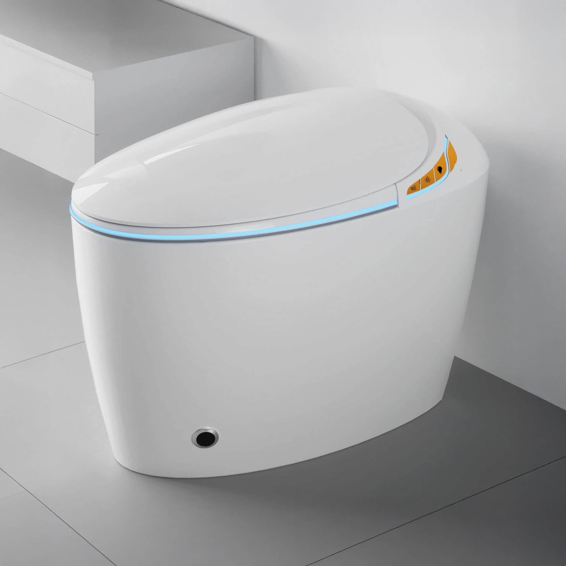 Smart One-Piece Toilet With Bidet, Foot Sensor, LED Display And Dryer (SAK80112)