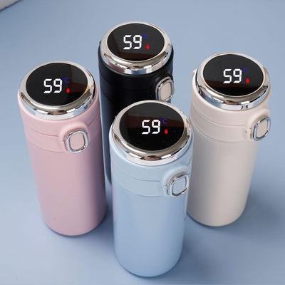 Smart Thermos Mug Mini Stainless Steel Thermos Cup Portable Leak Proof Water Cup with Filter Water Vacuum Tea Coffee Bottle Cup Smart Water bottle Stainless Steel Travel Mug Thermoses Cup Flask