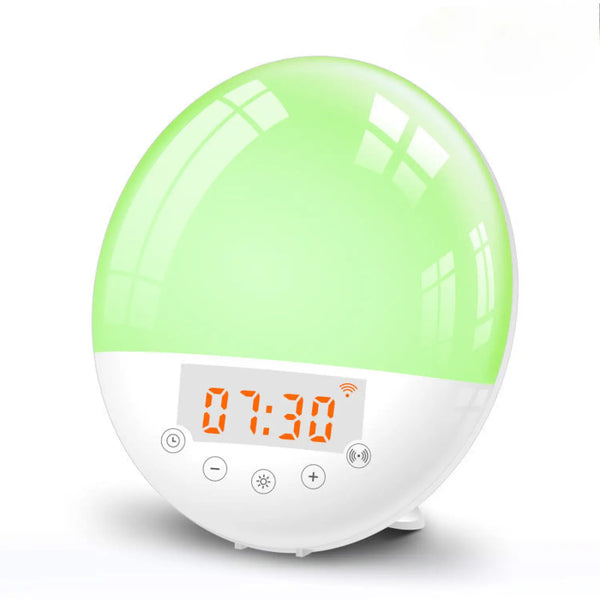 Smart Wakeup Light Alarm Clock with Sunrise Simulation and Voice Control