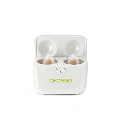 SmartR Pro Smallest Rechargeable OTC CIC Hearing Aids with AI Noise Reduction