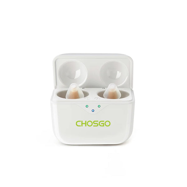 SmartR Pro Smallest Rechargeable OTC CIC Hearing Aids with AI Noise Reduction