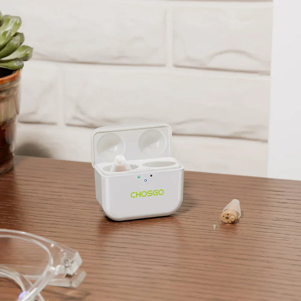 CHOSGO SmartR Smallest OTC Hearing Aids + 2-Year Protection Plan