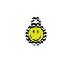 Smiley Face Zigzag Pet ID Tag Small Circle
