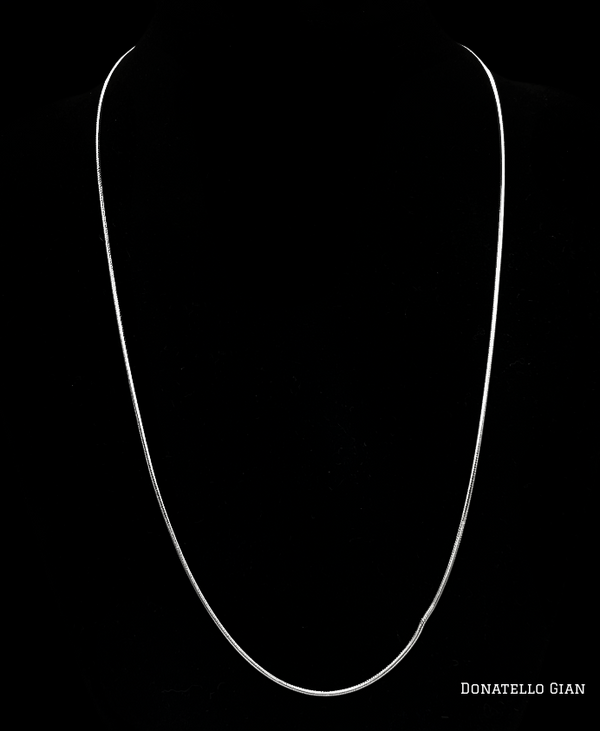 Sterling Silver 925 Round Snake Chain 1MM, 16