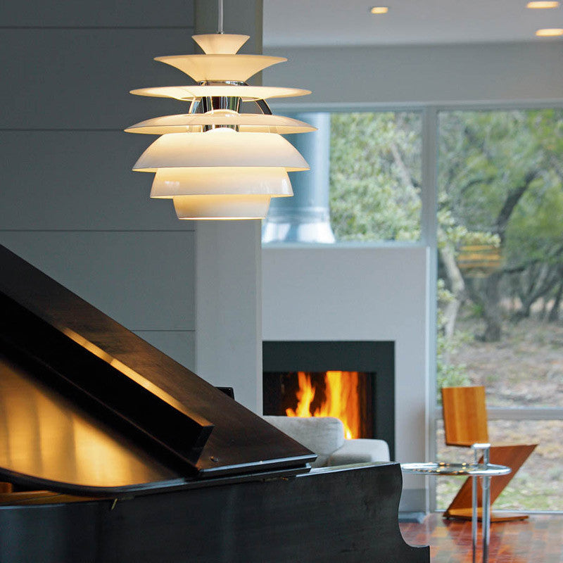 White Snowball Chandelier