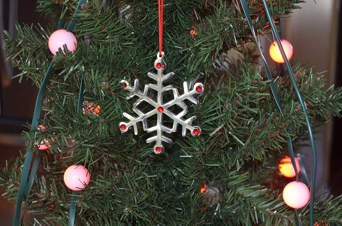Vibhsa Snowflake Christmas Tree Ornament Decorations Set of 8