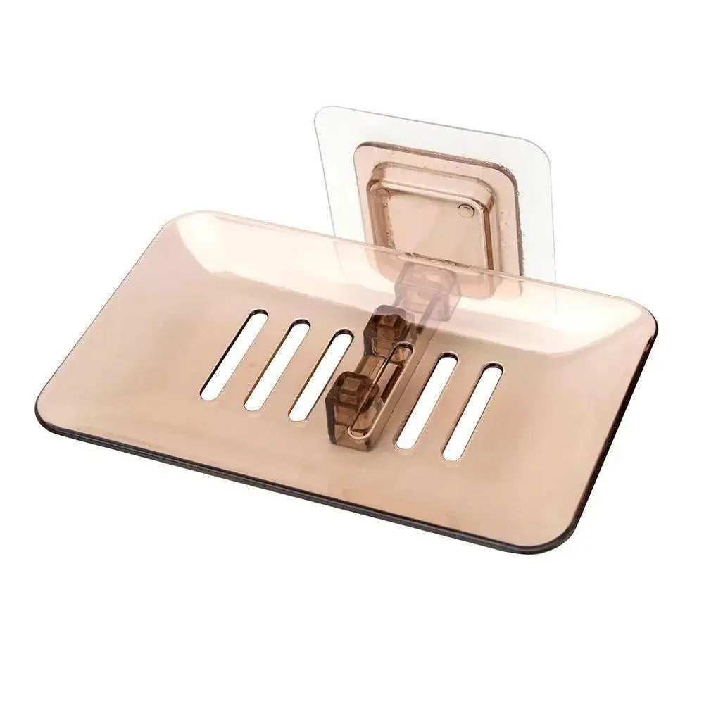 Soap Dish Suction Cup Soap Dish Soap Dish for Bathroom Case Soap Box Dish Storage Plate Drain Soap Box Soap Holder Transparent Soap Dish Drainer Tray - Suction Cup Soap Dish Holder Wall Mounted for Bathroom Shower