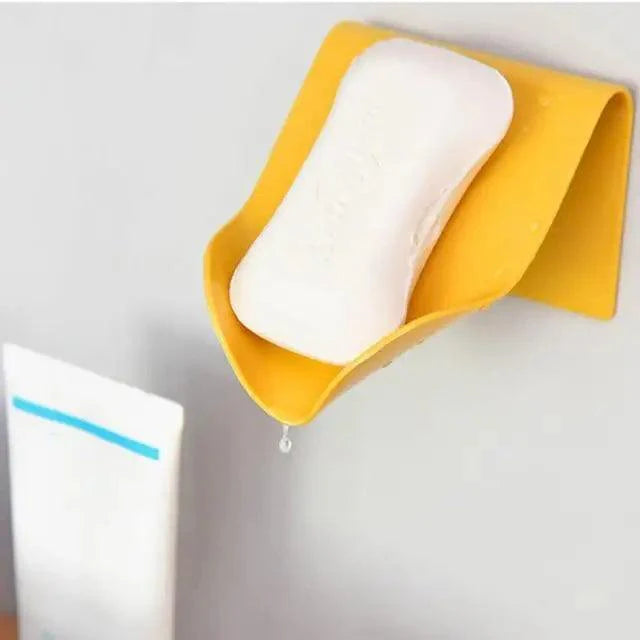 Soap Rack No Drilling Wall Mounted Double Layer Soap Holder Soap Sponge Dish Bathroom Accessories Soap Dishes Self Adhesive Soap Dish Bar Soap Holder Soap Dishes Tray Saver Case Box for Shower Bathroom Kitchen Dish Drainer Drying Rack