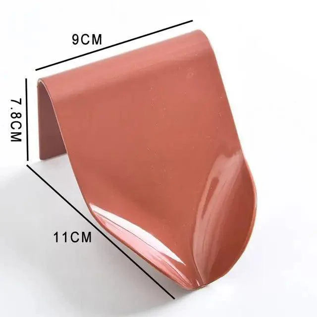 Soap Rack No Drilling Wall Mounted Double Layer Soap Holder Soap Sponge Dish Bathroom Accessories Soap Dishes Self Adhesive Soap Dish Bar Soap Holder Soap Dishes Tray Saver Case Box for Shower Bathroom Kitchen Dish Drainer Drying Rack