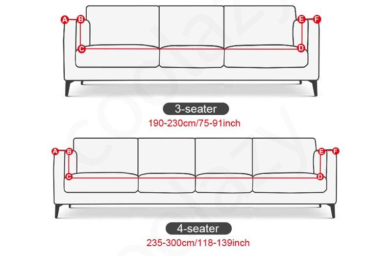 Sofa Cover Geometric Couch Cover Elastic Sofa Cover for Living Room Pets Corner L Shaped Chaise Longue Sofa Slipcover Shaped Sofa Slipcovers with Elastic Bottom, Jacquard Chaise Lounge Set for Living Room