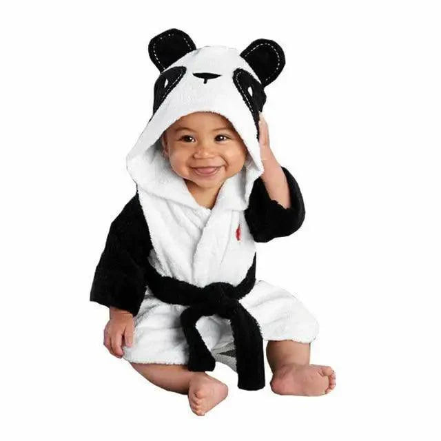 Soft And Comfortable Baby Bathrobes Cute Cartoon Animal Face Sleepwear For Babies Unique Design Hooded Sleepwear For Infants