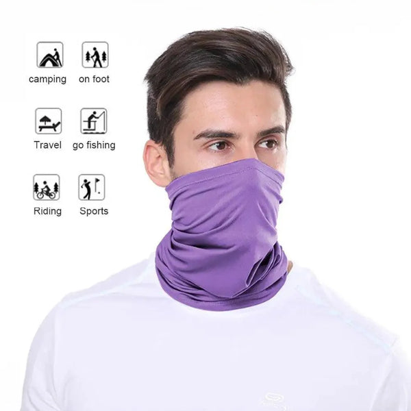 Soft And Comfortable Silk Scarf Unisex Magic Scarf Outdoor Sports Bicycle Headband Bike Cycling Neck Tube Warmer Riding Bandanas Face Mask