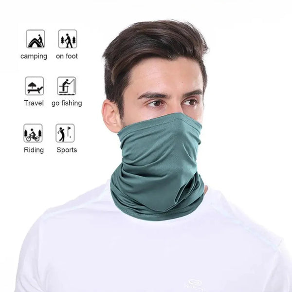 Soft And Comfortable Silk Scarf Unisex Magic Scarf Outdoor Sports Bicycle Headband Bike Cycling Neck Tube Warmer Riding Bandanas Face Mask