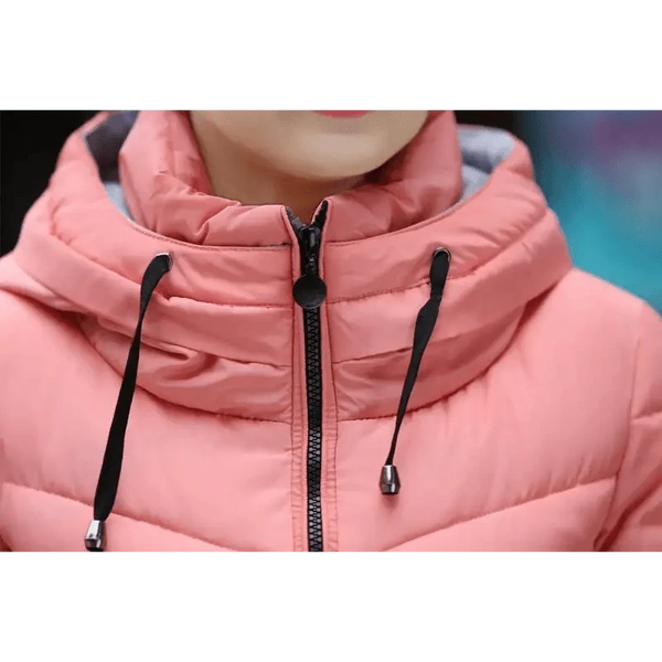 Soft And Comfortable Winter Jacket For Women Short Women's Thicken Outerwear In solid hooded Coats Zipper For Female Slim Cotton padded basic tops