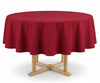 Round Maroon Table cover