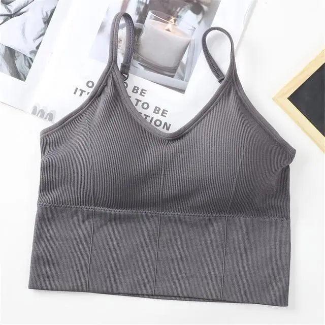 Soft Cotton Sports Bras For Women Push Up Solid Sports Bra Jogging Gym Women Sports Bra Girl Underwear Fitness Running Yoga Sport Tops