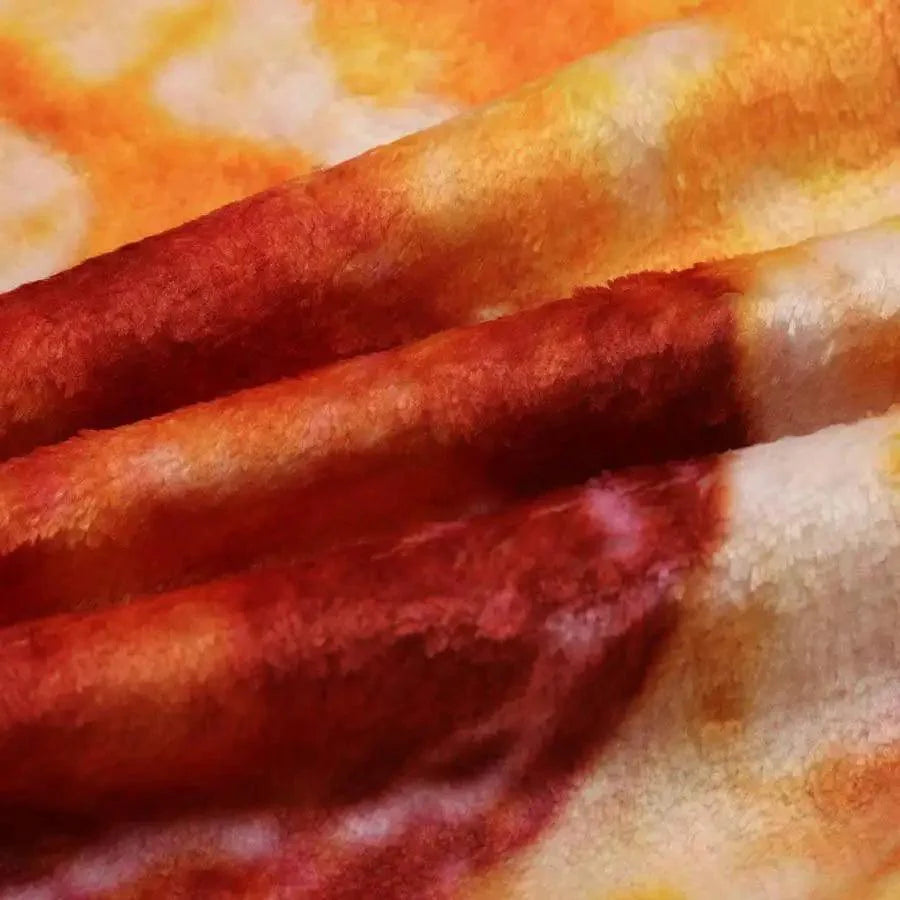 Soft Warm Pizza Round Blanket Travel Portable Wearable Winter Comfortable Blanket Perfect Autumn Gift