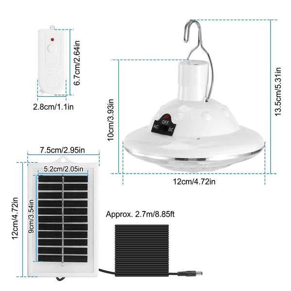Solar Camping Light Hanging LED Bulb Lamp