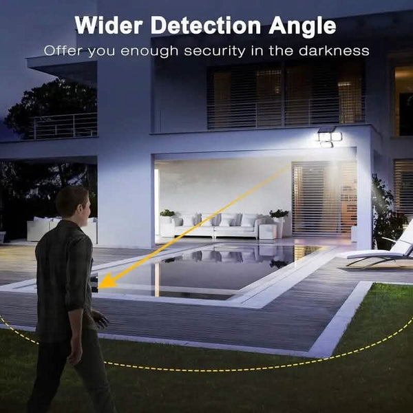 Solar Outdoor Lights 333 LEDs Motion Sensor Lights 4 Heads