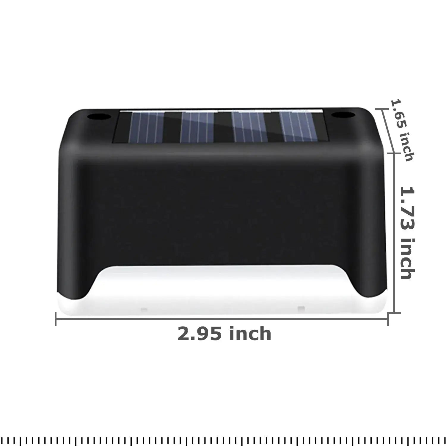 Solar Step Light Set of 4 with Warm LED and Weatherproof Design