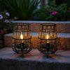 Set of 2 Solar Lantern Outdoor Table Lamp Outside Hanging Solar Lights