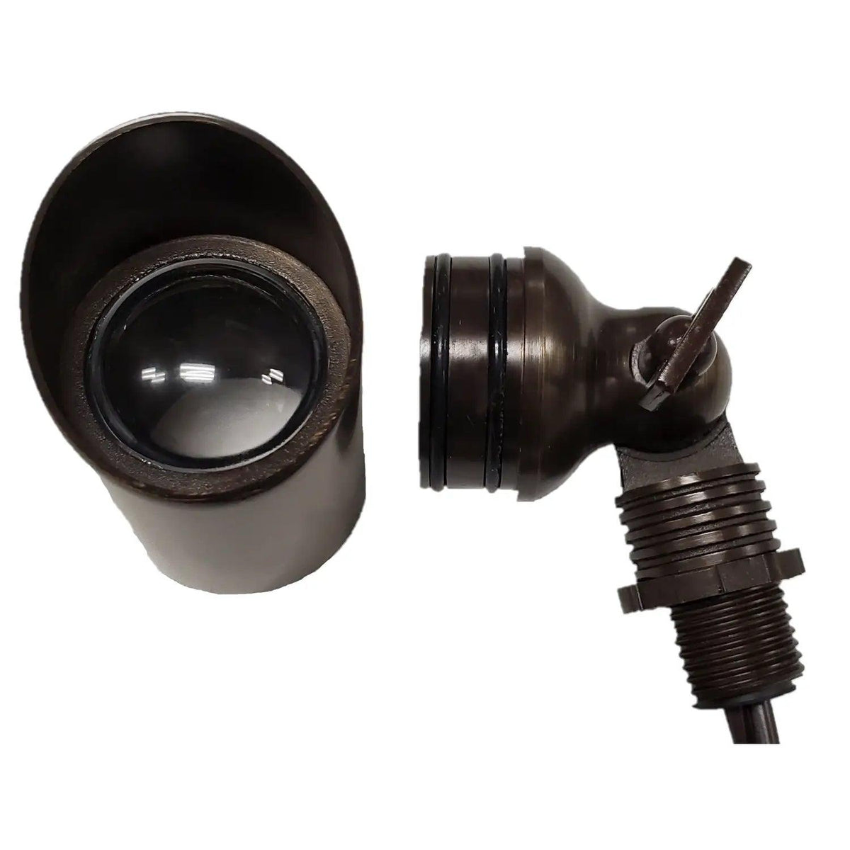 Outdoor Spotlight with Removable Angled Shroud Body