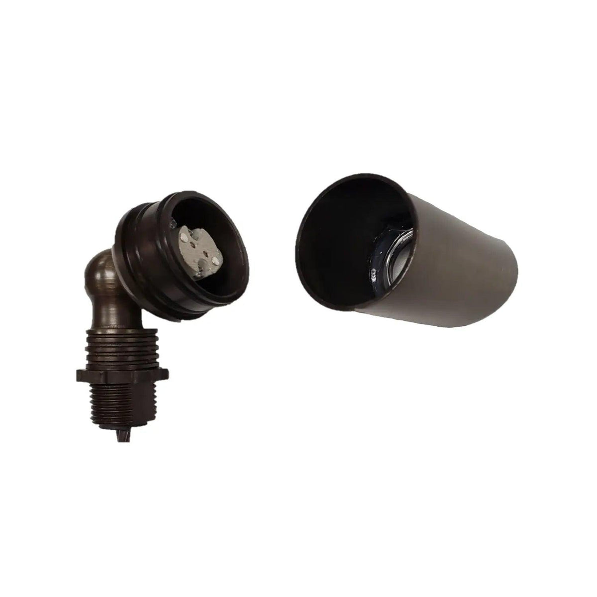 Outdoor Spotlight with Removable Angled Shroud Body