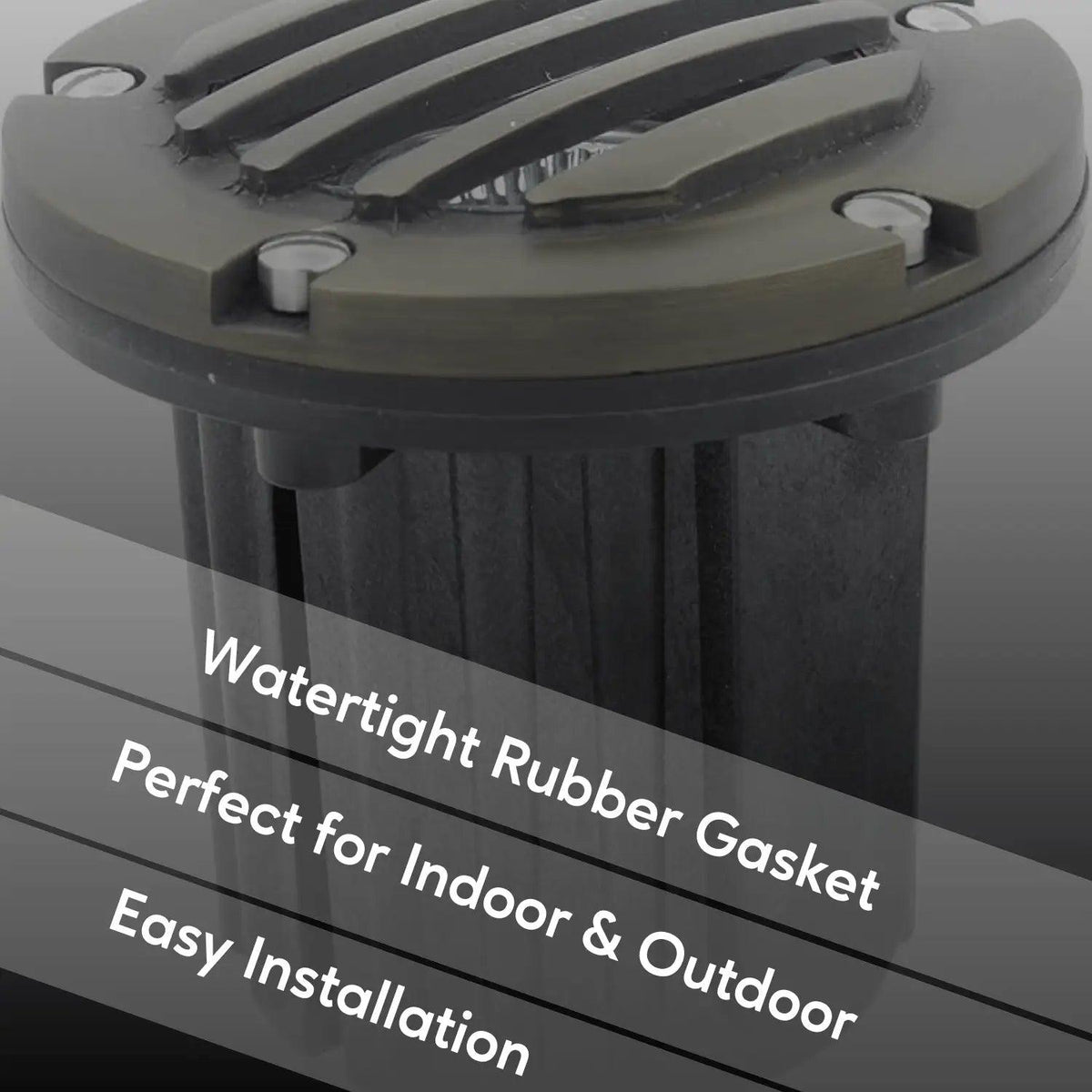 Solid Brass MR16 In-Ground Light Well Cover Kit