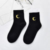 Solid Lovely Patterned Harajuku Socks Cotton Casual Cute Animal New Year Gift Socks For Female Sweat Absorption Breathable Socks For Men And Women - Black / 35-40EU