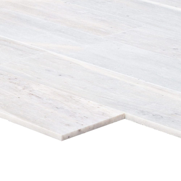 Solto White Marble Tile Honed Floor and Wall Tile 6