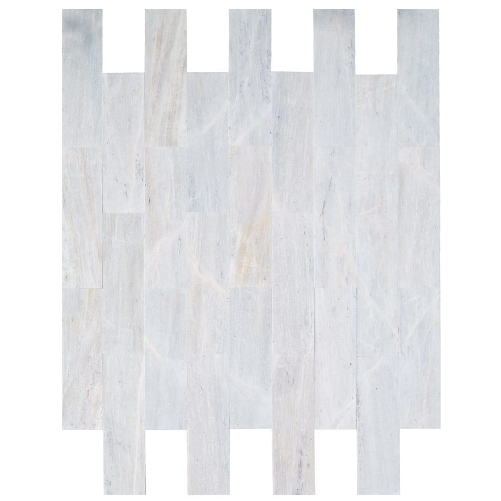 Solto White Marble Tile Honed Floor and Wall Tile 6