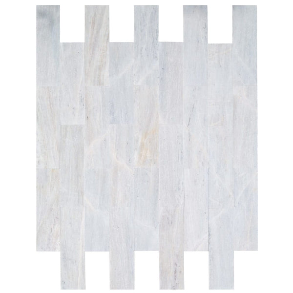 Solto White Marble Tile Honed Floor and Wall Tile 6