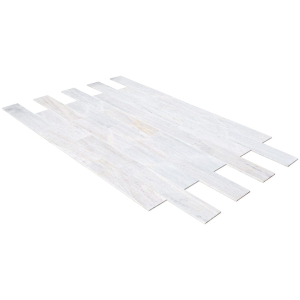 Solto White Marble Tile Honed Floor and Wall Tile 6
