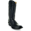 Men's Black Ostrich Print Cowboy Boots (H7002)