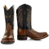 Miel Square Toe Leather Cowboy Boots H4002 - 10 / Miel