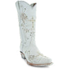 White Rhinestone Cowgirl Boots (Wedding Cowgirl Boots) - 10.5 / White