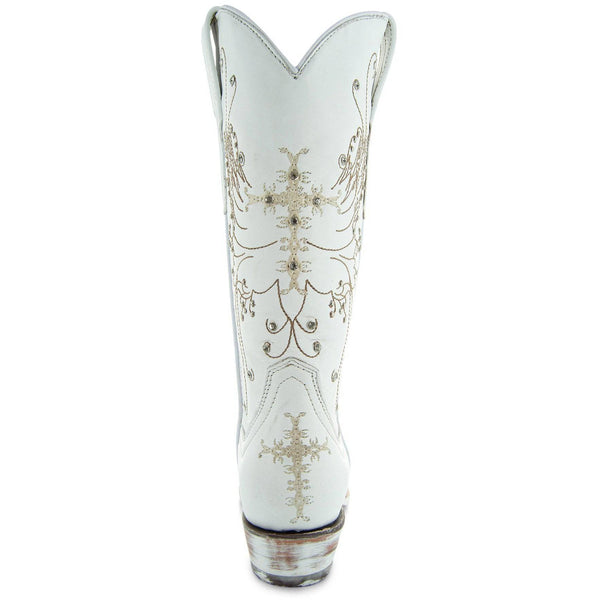 White Rhinestone Cowgirl Boots (Wedding Cowgirl Boots)