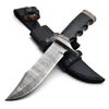Soul Sniper Bowie Knife with Mother of Pearl & Stacked Leather Handle