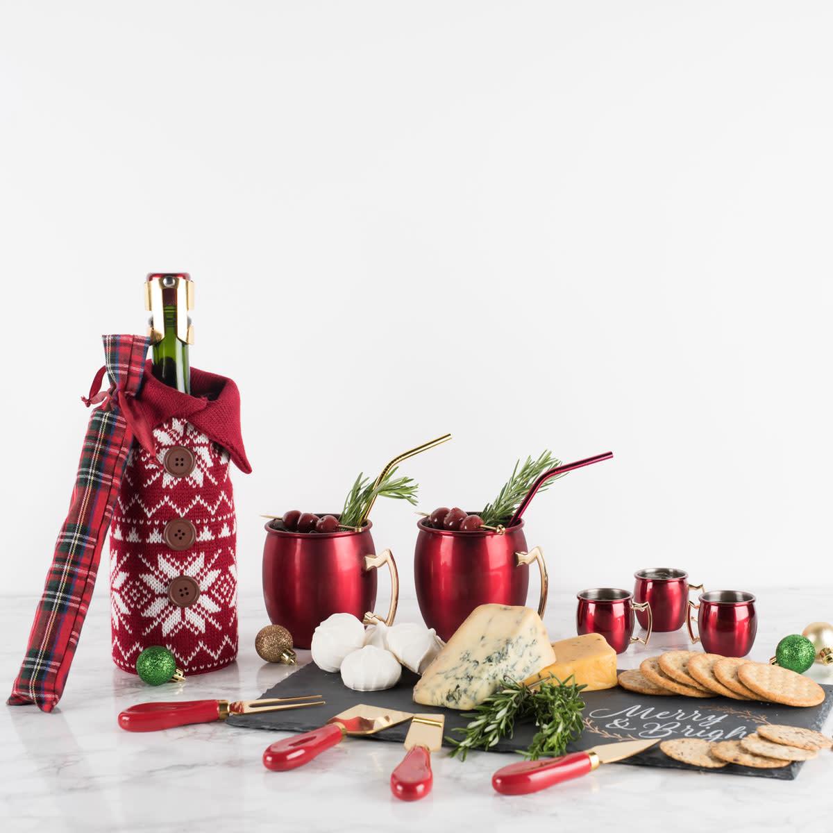 Wool Holiday Wine Sweater