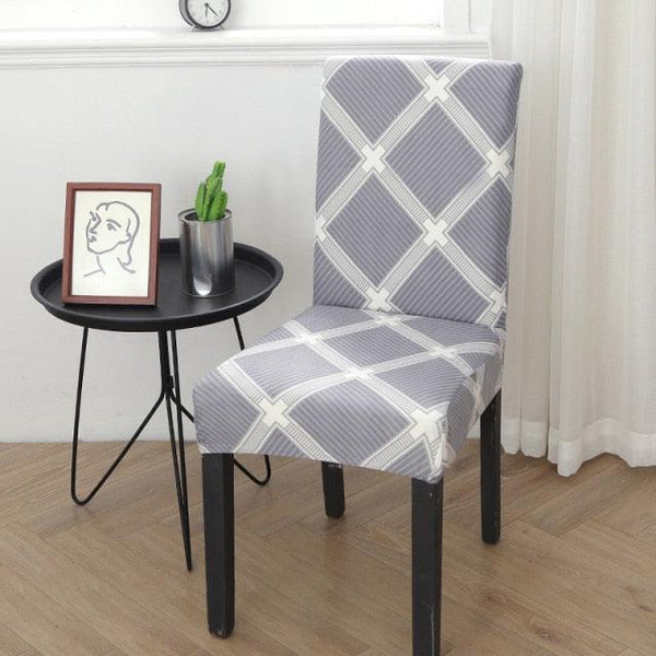Spandex Chair Covers Printed Dining Room Stretch Seat Cover Chair Protective Case for Restaurant Banquet Kitchen Hotel  Stretch Spandex Removable Washable Dining Chair Protector