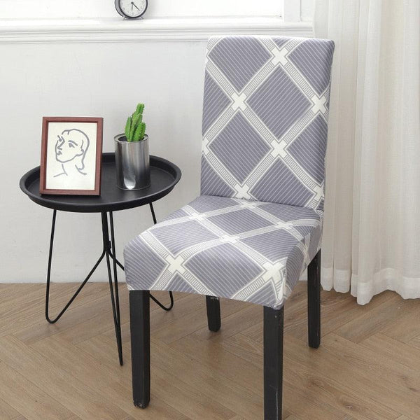 Spandex Chair Covers Printed Dining Room Stretch Seat Cover Chair Protective Case for Restaurant Banquet Kitchen Hotel  Stretch Spandex Removable Washable Dining Chair Protector