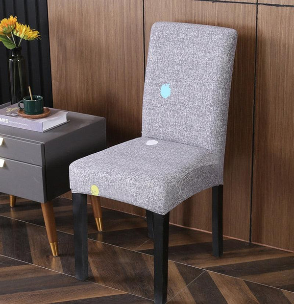 Spandex Chair Covers Printed Dining Room Stretch Seat Cover Chair Protective Case for Restaurant Banquet Kitchen Hotel  Stretch Spandex Removable Washable Dining Chair Protector