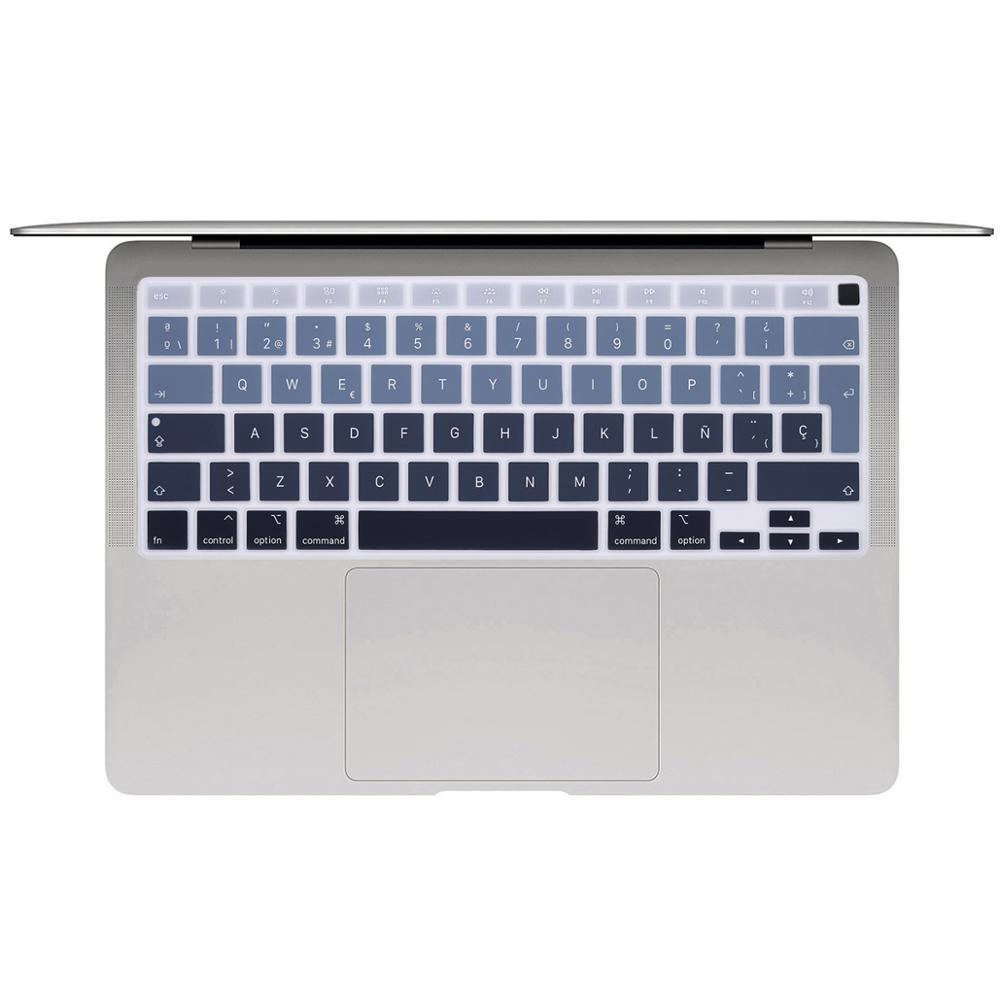 Spanish Laptop color silicone Keyboard Cover For Macbook Air 13 A2179  Protective film keyboard case For Apple Air13 2020  New