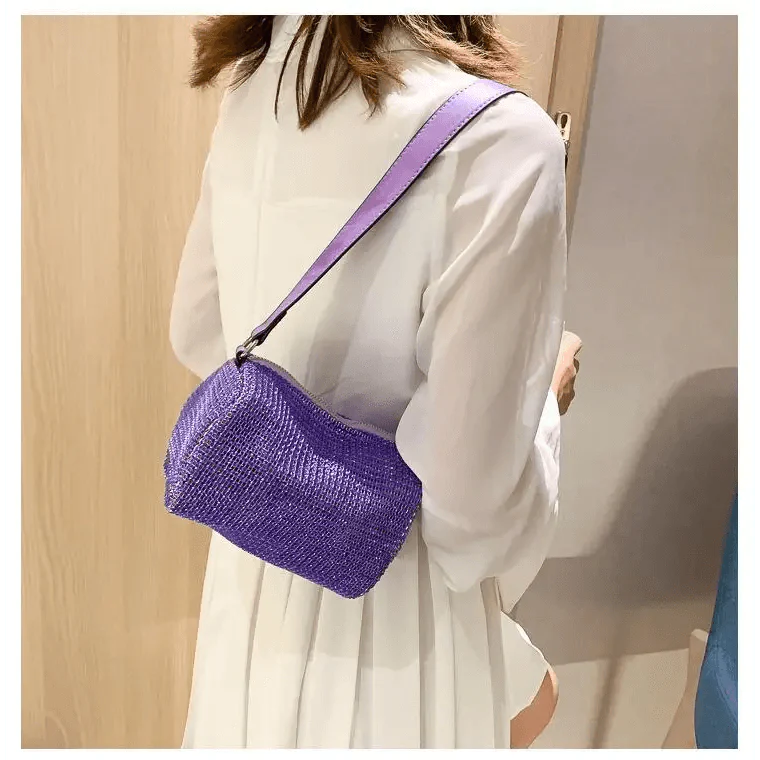 Sparkling Rhinestone Bag For Females Mini Portable Hand Bag Diamond Messenger Bag Fashionable Zipper Feminina Evening bag