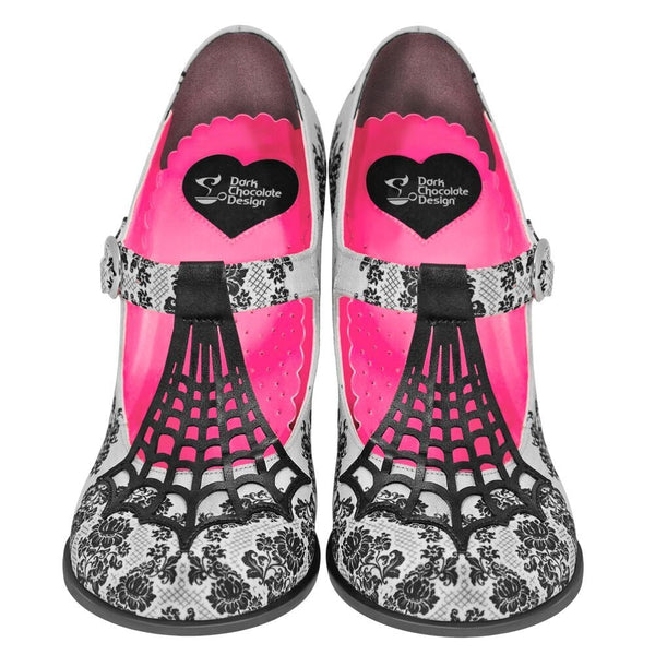 Chocolaticas® High Heels SPIDER WEB Women's Mary Jane Pump