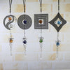 Spiral Rotating Wind Chimes Windows Metal Spiral Tail Stainless Steel Spin Decor For Indoor Outdoor Spinner Wind Chime Decoration Christmas Spinner Crystal Wind Chime