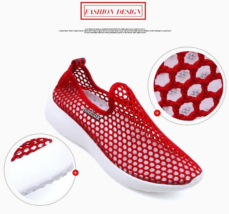 Sport Mesh Breathable Women Shoes Fashion Sports Soft Comfortable Women Shoes Fashion Slip-On Sports Shoes Soft Sole Breathable Comfortable Running Walking Shoes