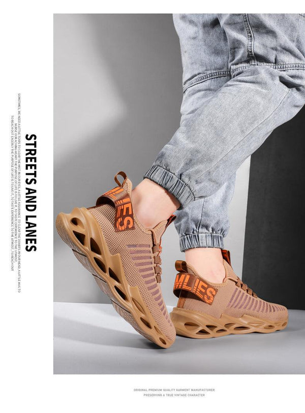 Sport New Mens Sneakers Breathable Running Shoes Outdoor Running Tennis Blade Sneakers Sport Fashion Comfortable Casual Couples Gym Mens Casual Walking Sneakers