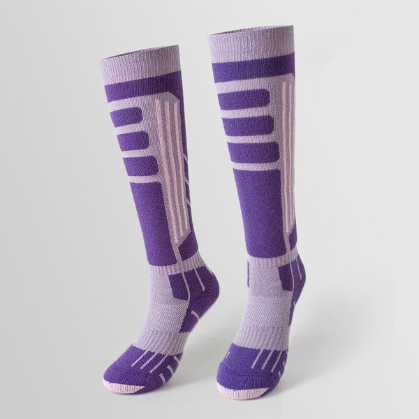 Sport's House women's outdoor thick looped warm Merino wool ski socks