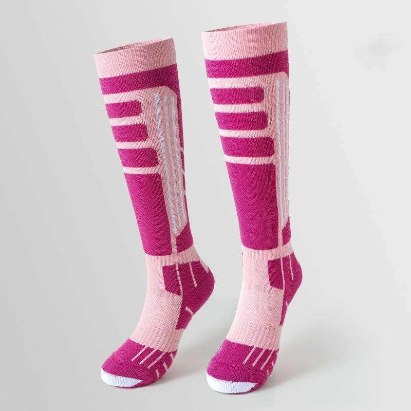 Sport's House women's outdoor thick looped warm Merino wool ski socks